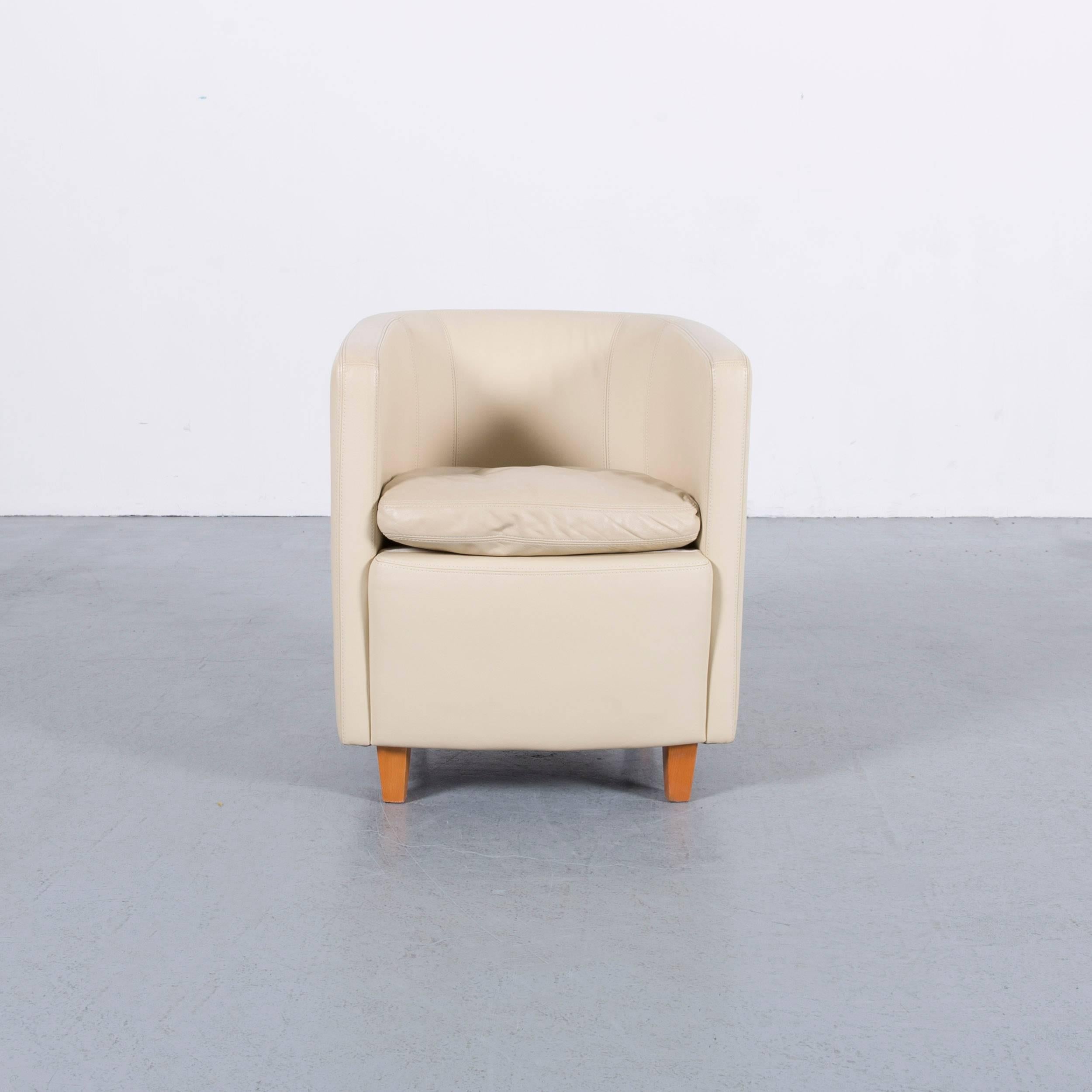 Wir bringen Ihnen einen Machalke Crack Ledersessel off-white Clubsessel.