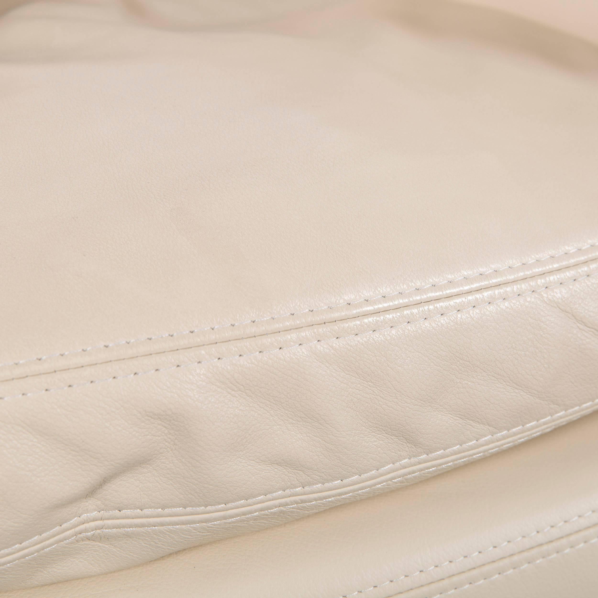 Machalke Crack Ledersessel Off-White Club-Sessel (Deutsch)