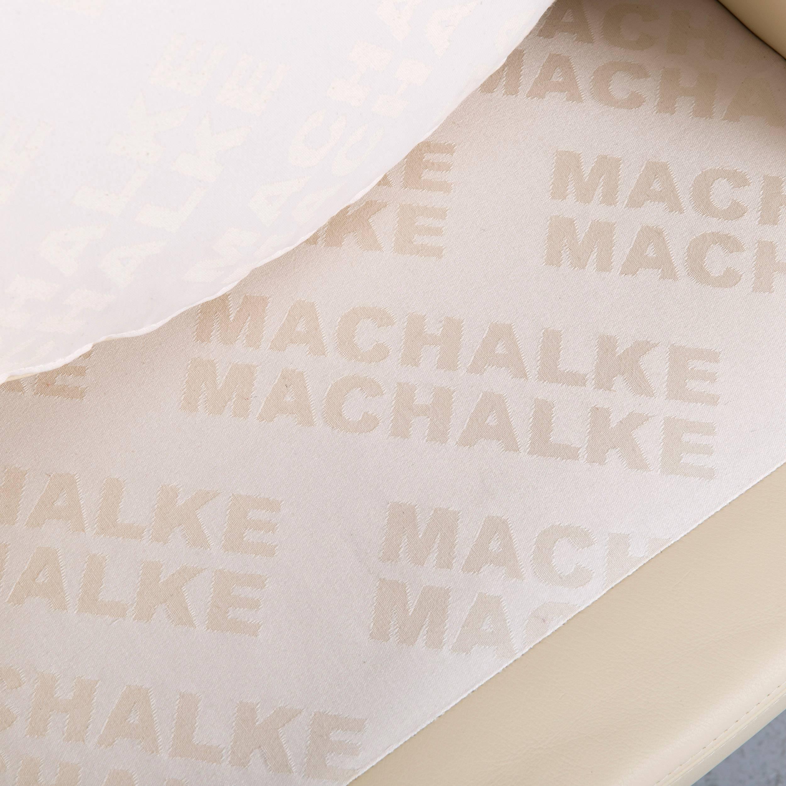 Machalke Crack Ledersessel Off-White Club-Sessel (21. Jahrhundert und zeitgenössisch)