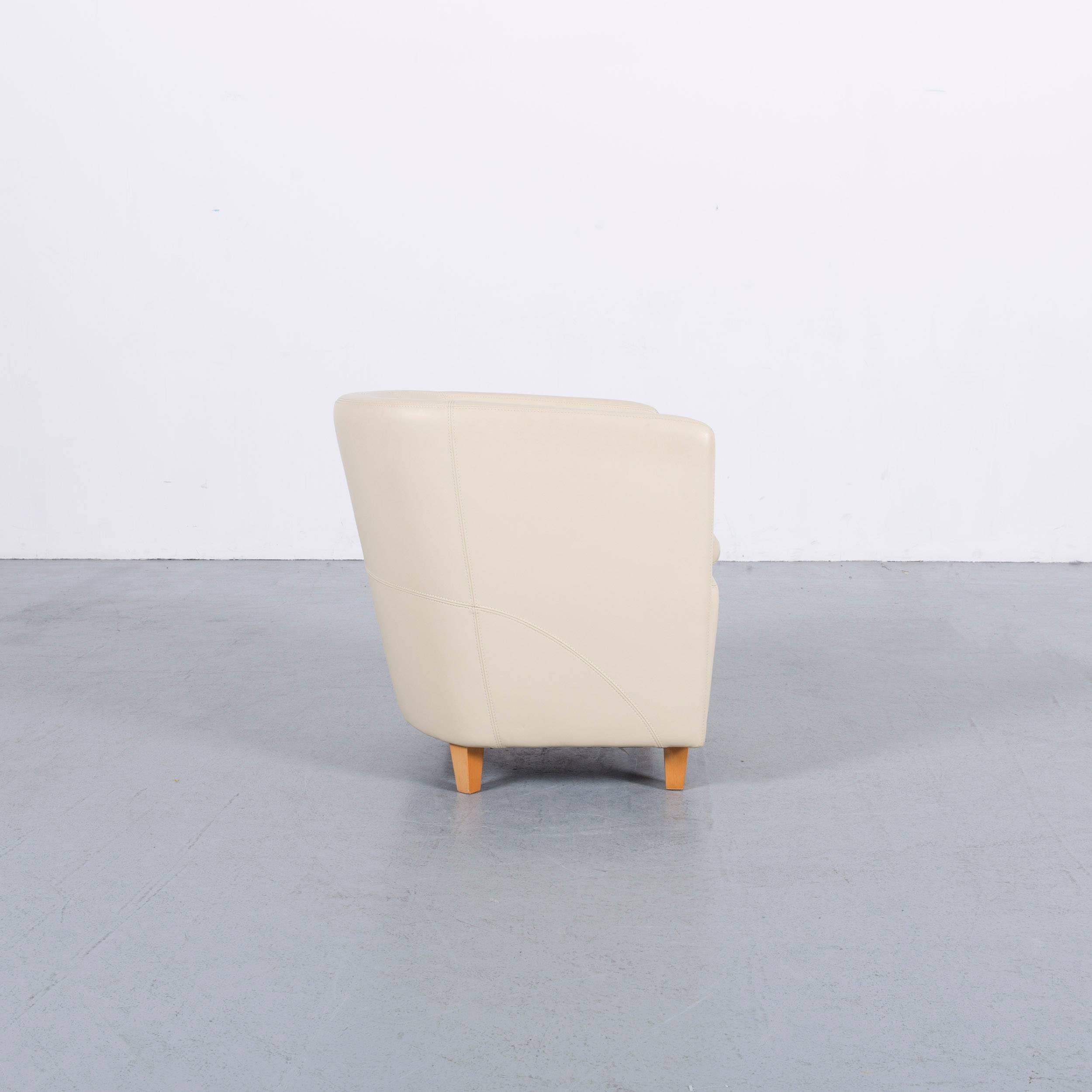 Machalke Crack Ledersessel Off-White Club-Sessel 2