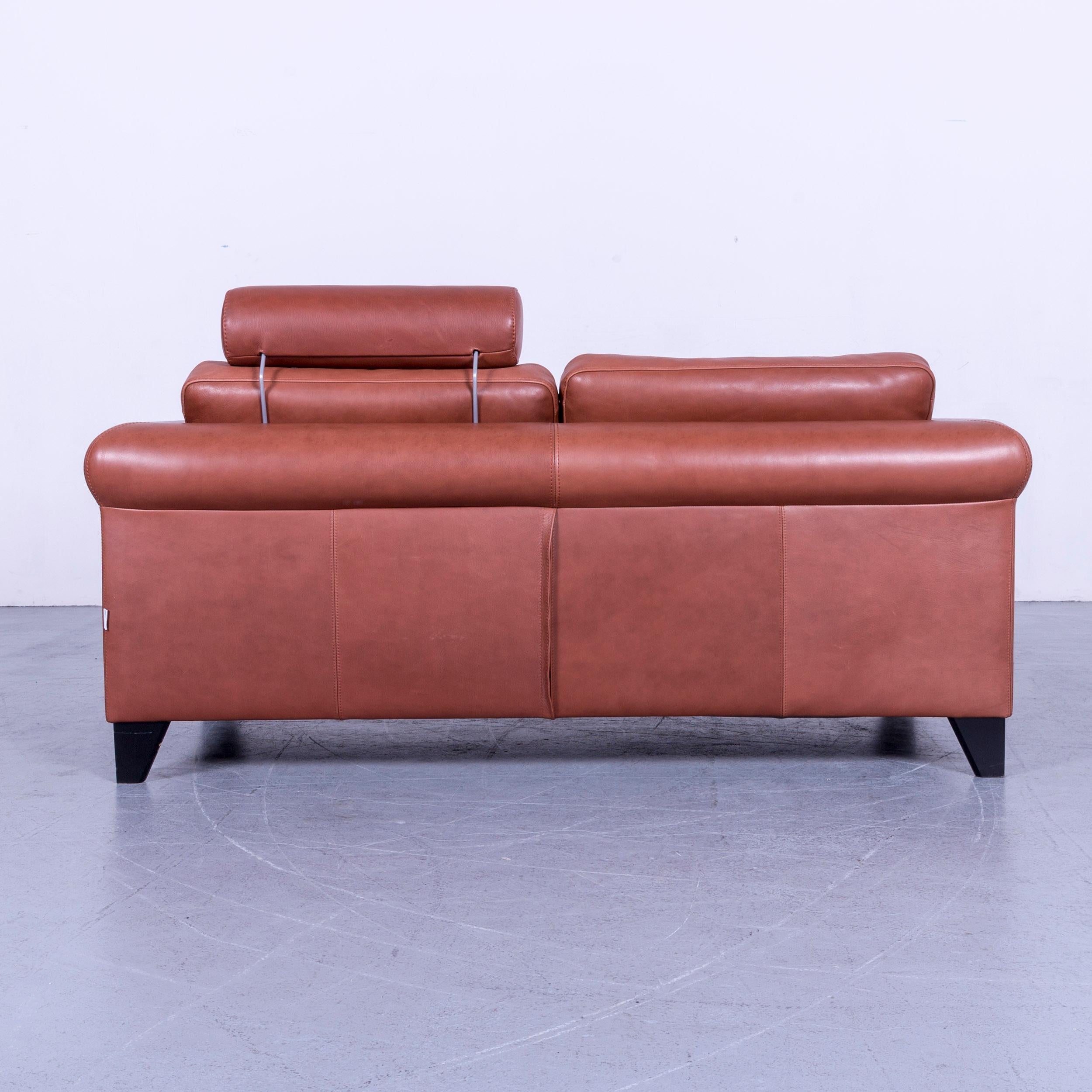 Machalke Designer Leather Sofa Red Two-Seat Couch Set 8