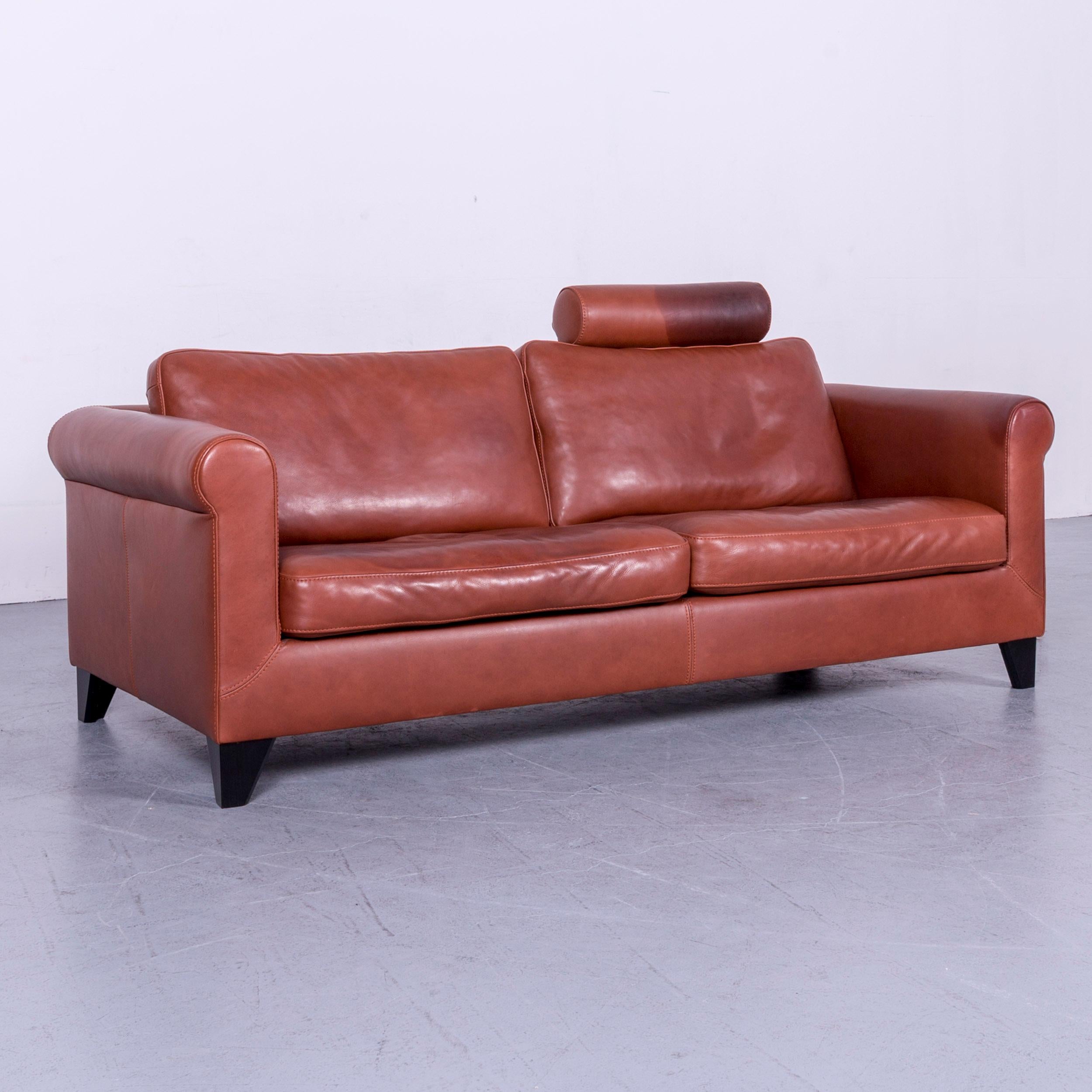 Machalke Designer Leather Sofa Red Two-Seat Couch Set 11