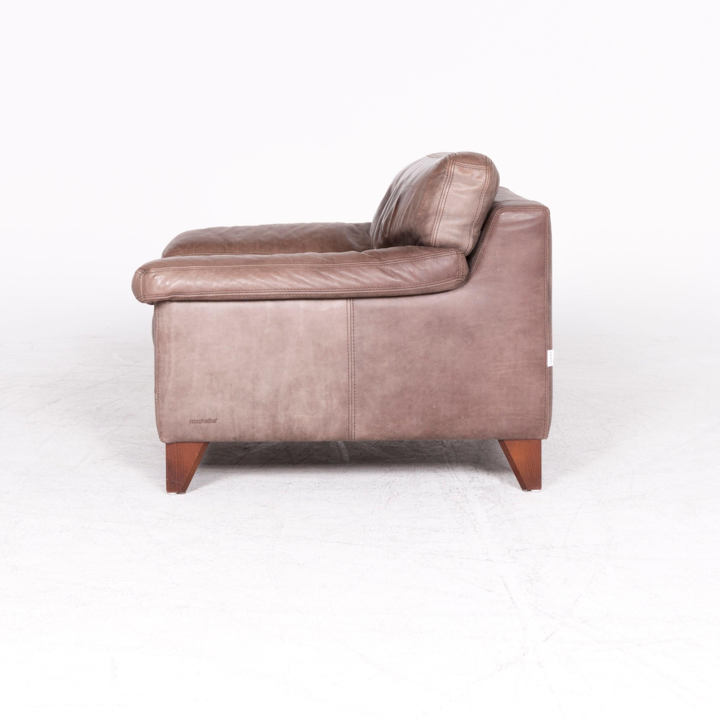 Machalke Diego Designer Leather Armchair Brown by Teun Van Zanten Genuine For Sale 5
