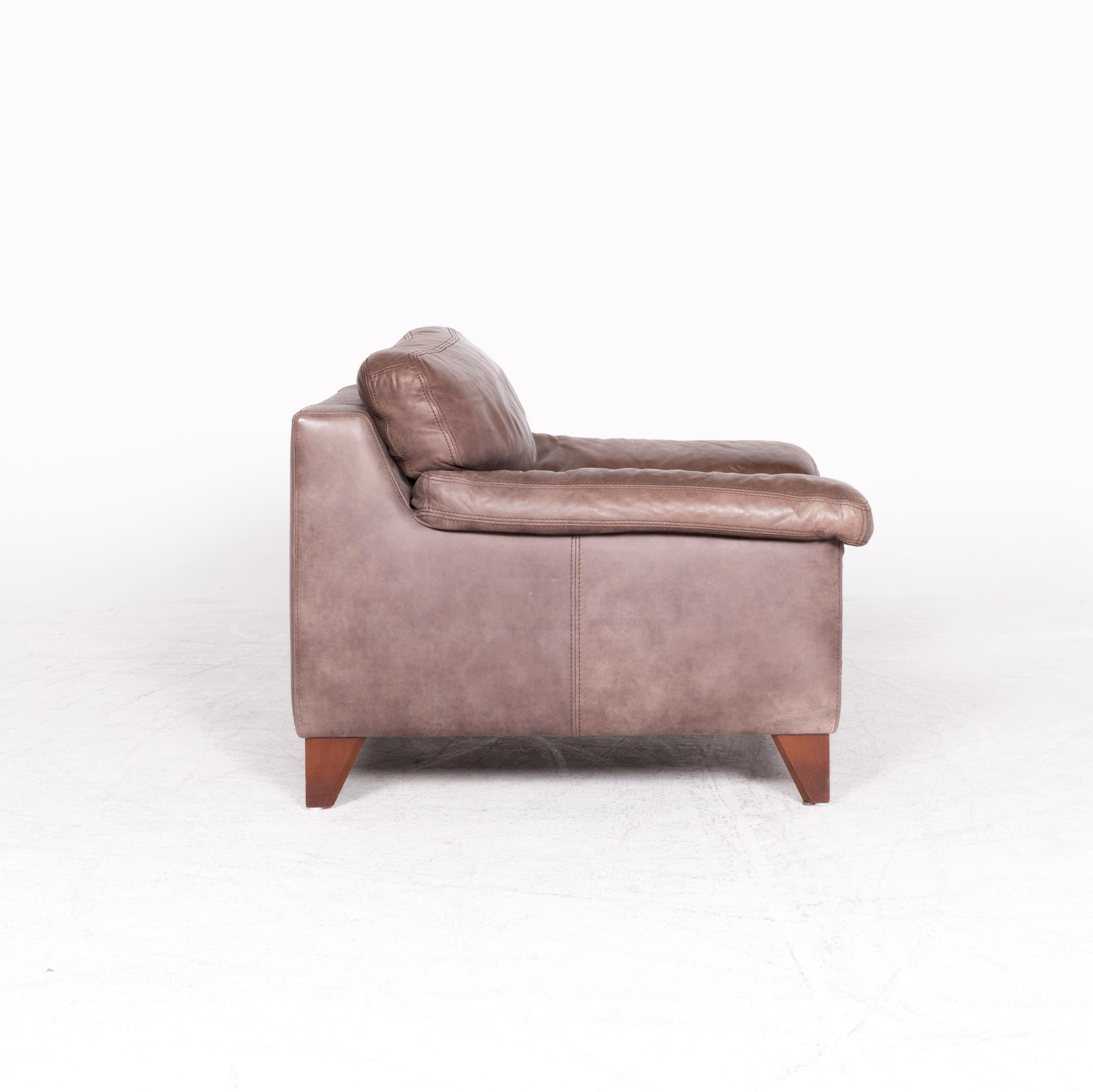 Machalke Diego Designer Leather Armchair Brown by Teun Van Zanten Genuine For Sale 3