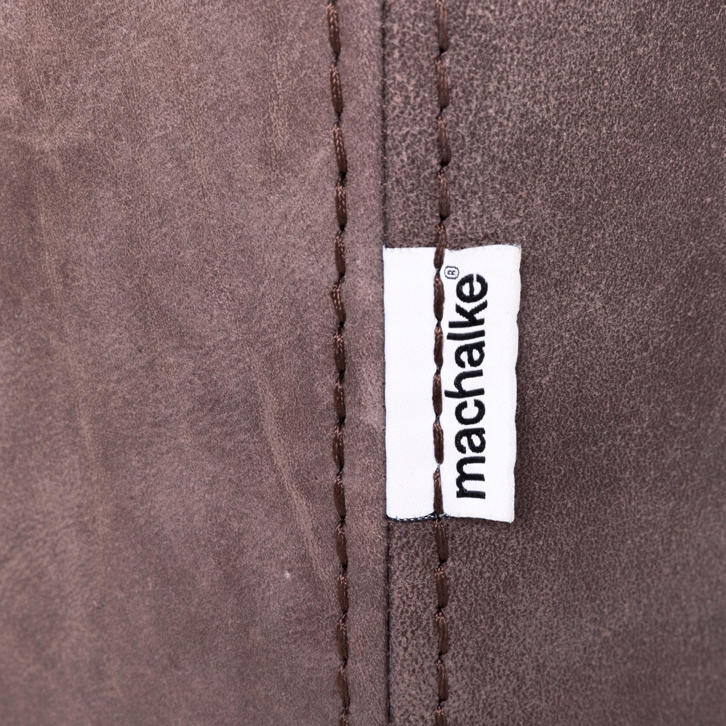 Machalke Diego Designer Leather Sofa Armchair Set Brown Genuine Leather Three For Sale 2