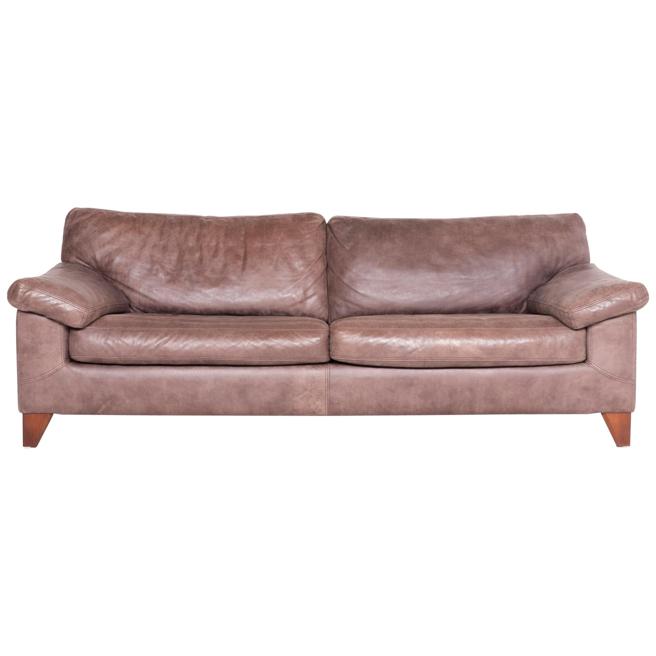 Machalke Diego Designer Leather Sofa Brown By Teun Van Zanten
