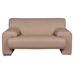 Machalke Leather Armchair Cream Sofa Couch