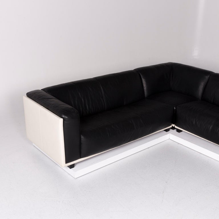 Machalke Leather Corner Sofa Black Sofa Couch For Sale at ...