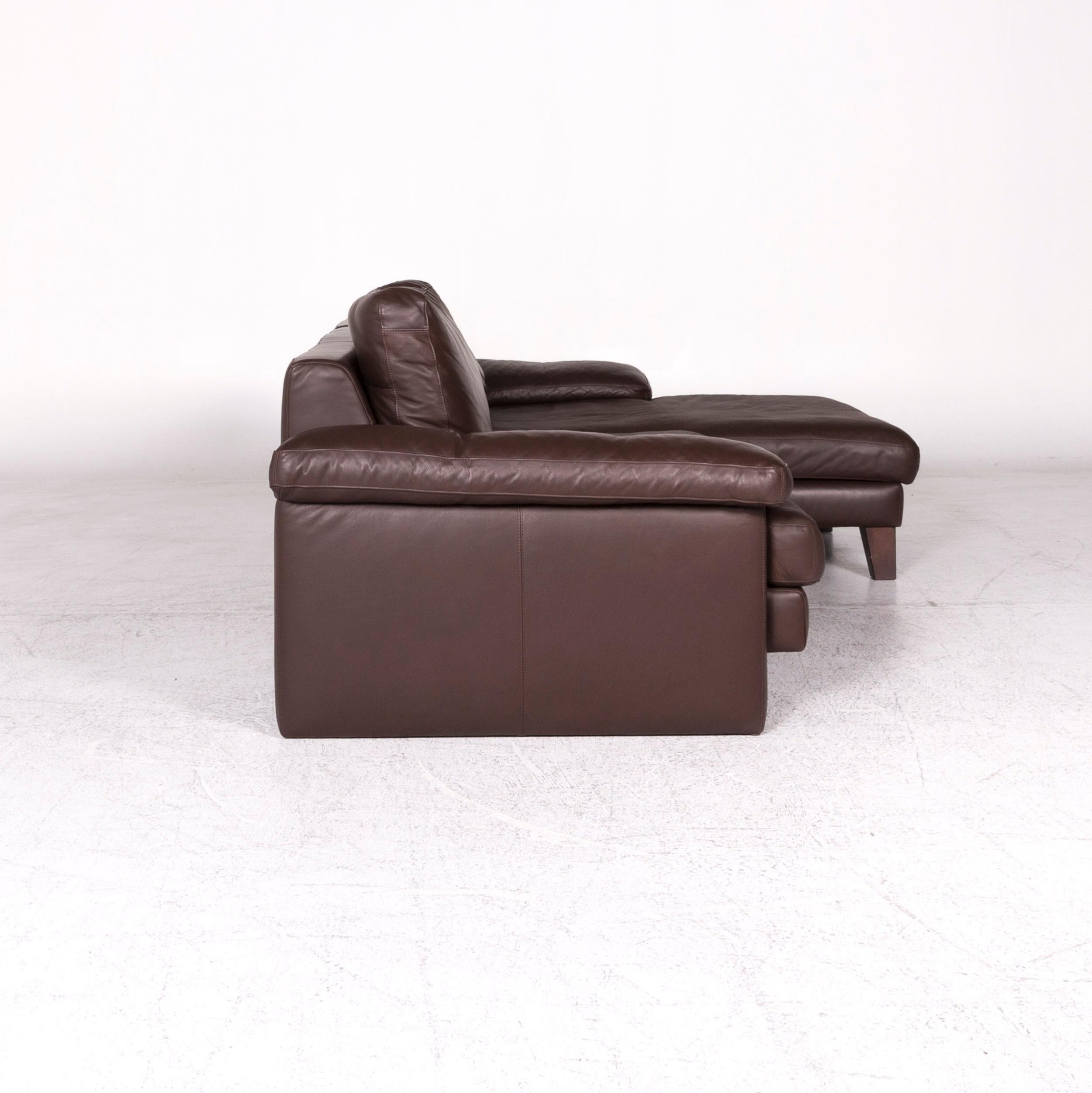 Machalke Leather Corner Sofa Brown Sofa Couch 3