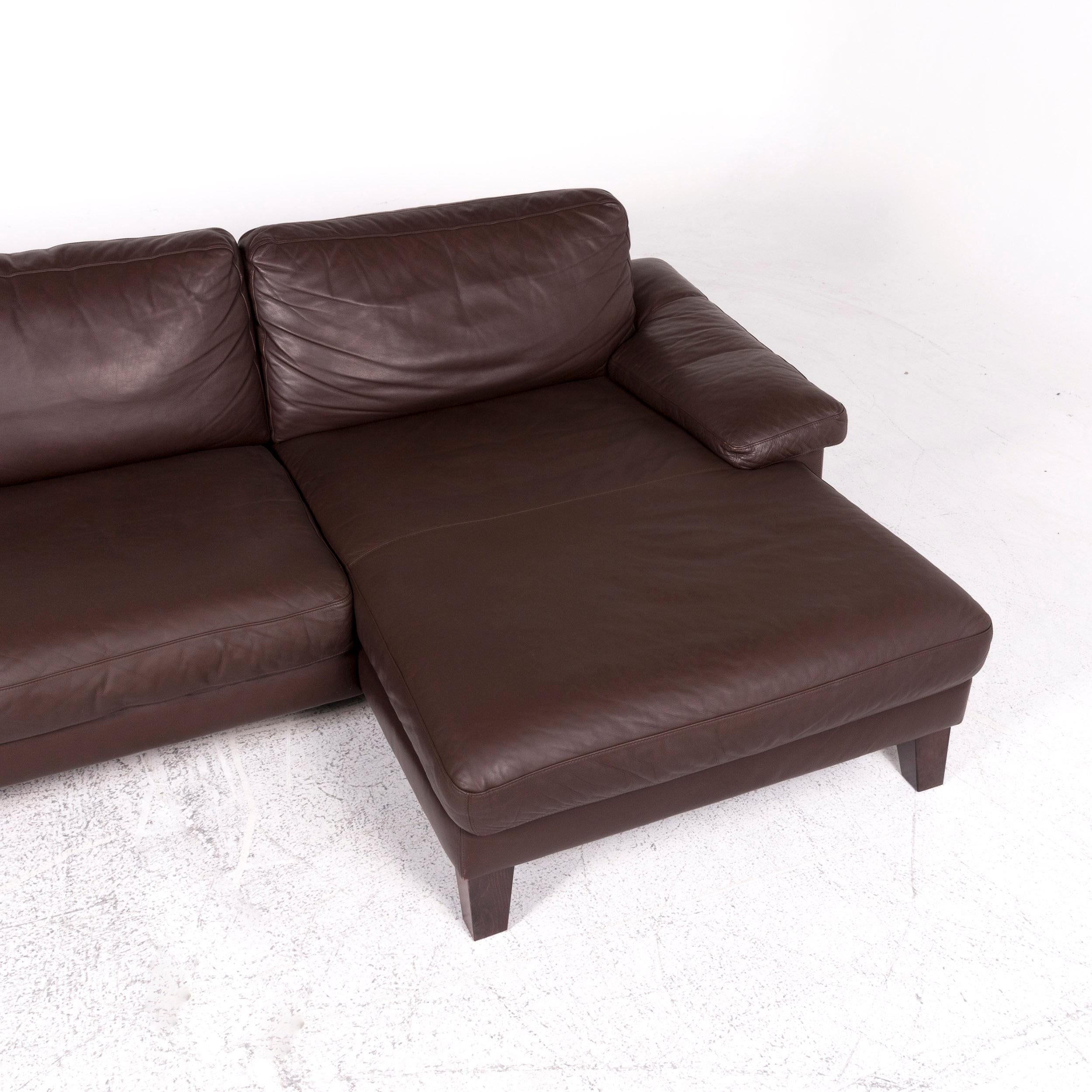 Machalke Leather Corner Sofa Brown Sofa Couch 1