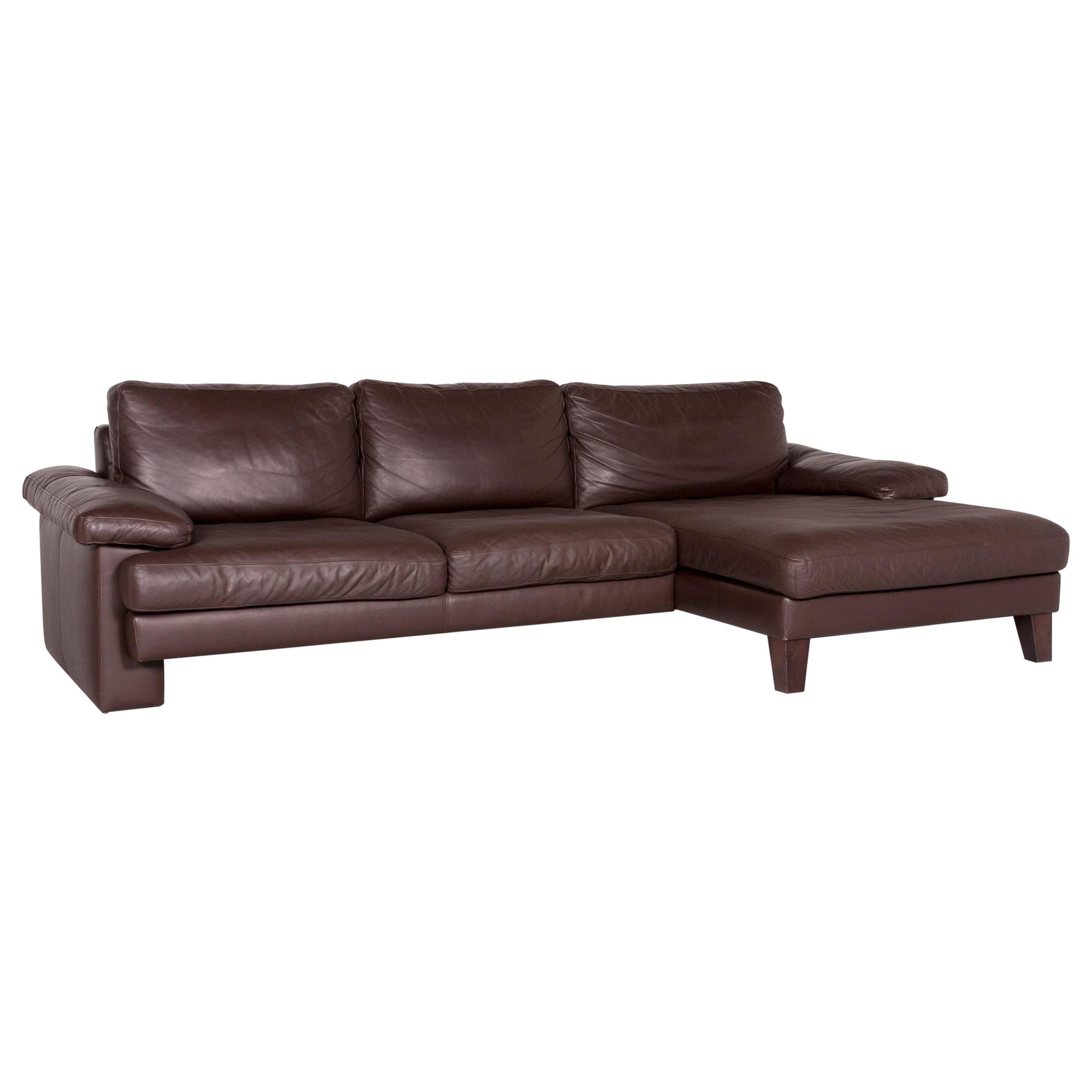 Machalke Leather Corner Sofa Brown Sofa Couch