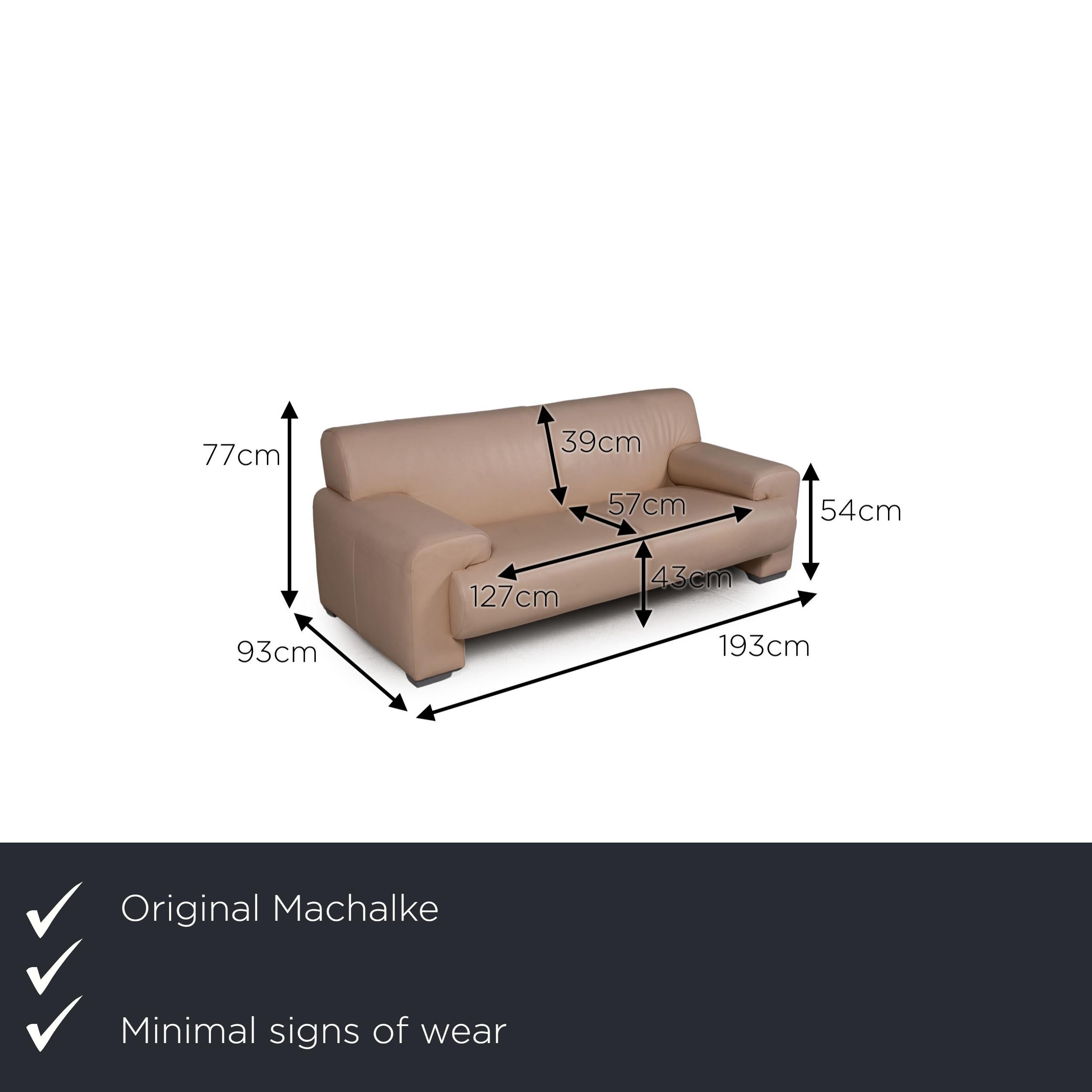 Machalke Leather Sofa Cream Two-Seater Couch For Sale at 1stDibs | machalke  sofa, two seater couches, 2 seater cream leather sofa