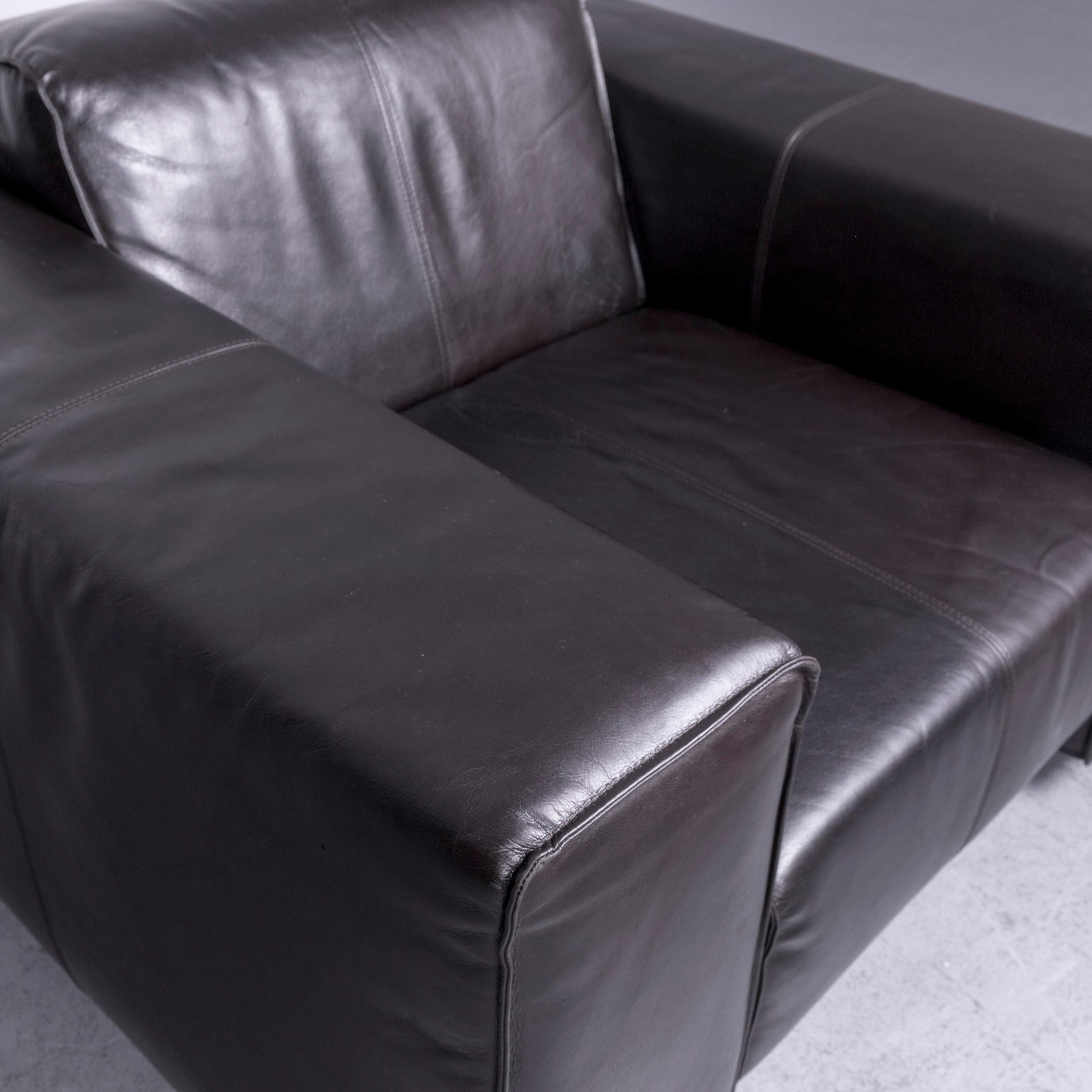 Contemporary Machalke Navaronne Armchair Black Leather One-Seat