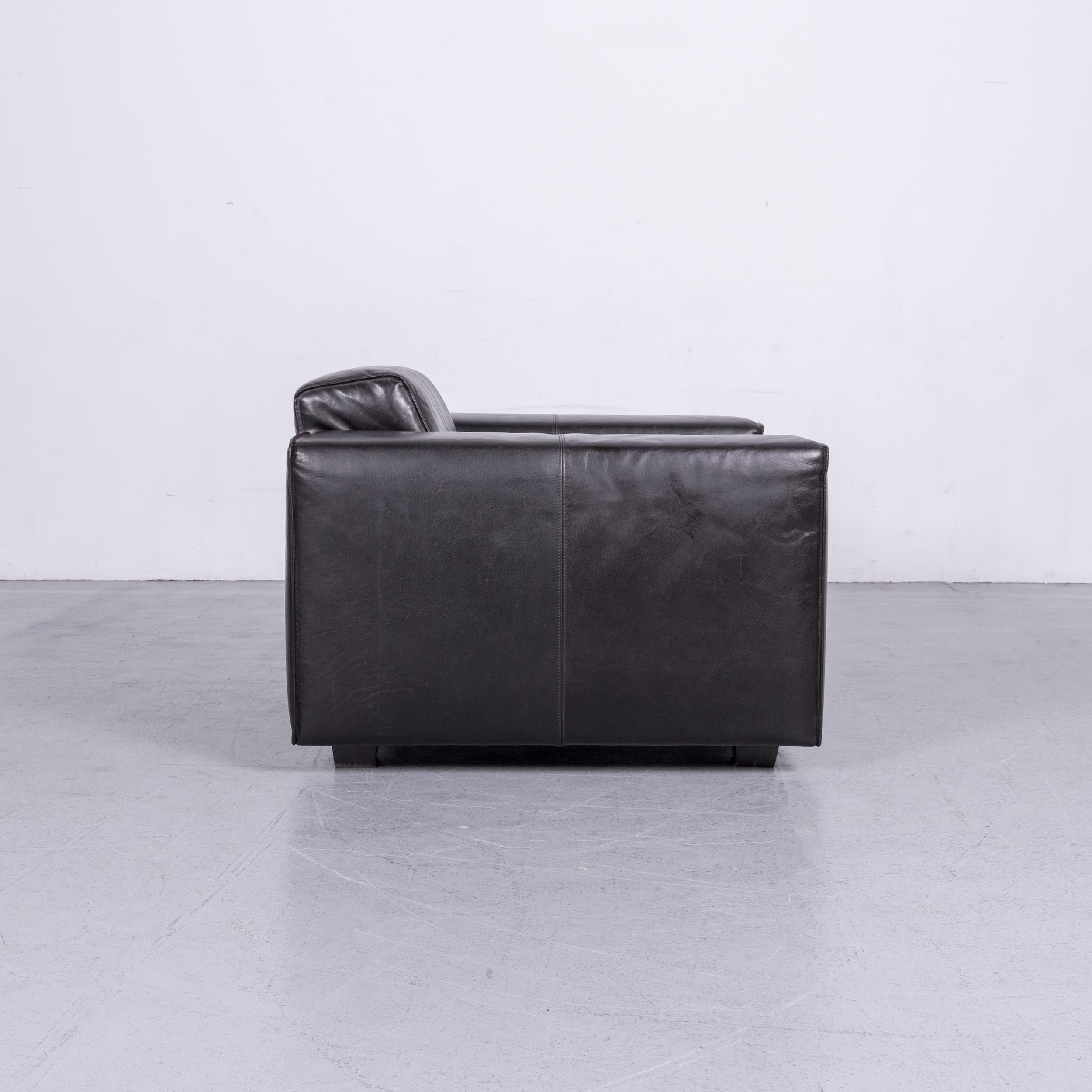Machalke Navaronne Armchair Black Leather One-Seat 2