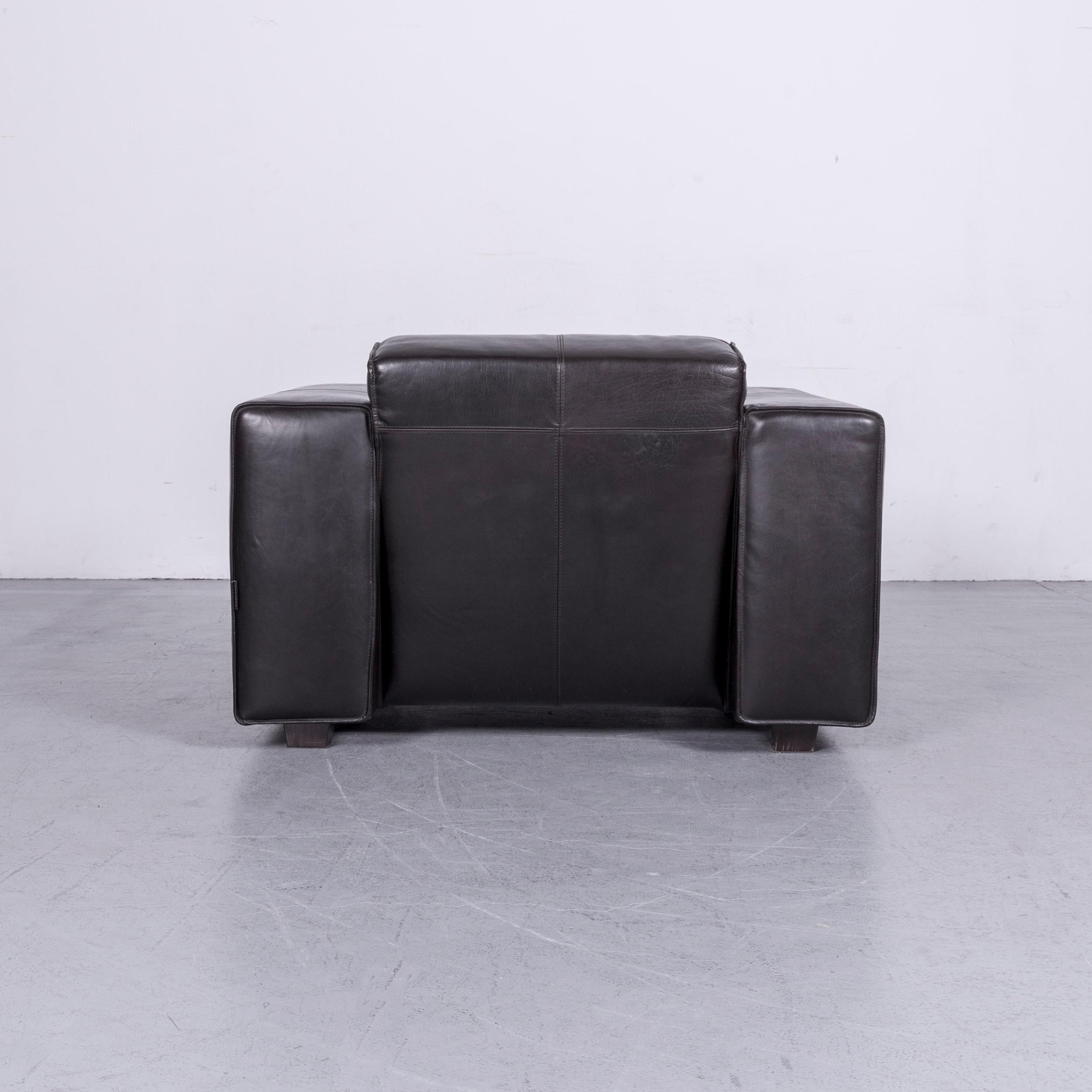 Machalke Navaronne Armchair Black Leather One-Seat 3