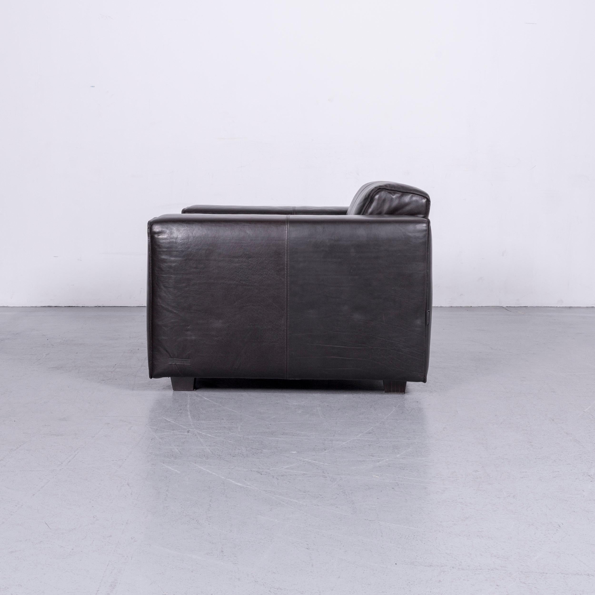 Machalke Navaronne Armchair Black Leather One-Seat 4