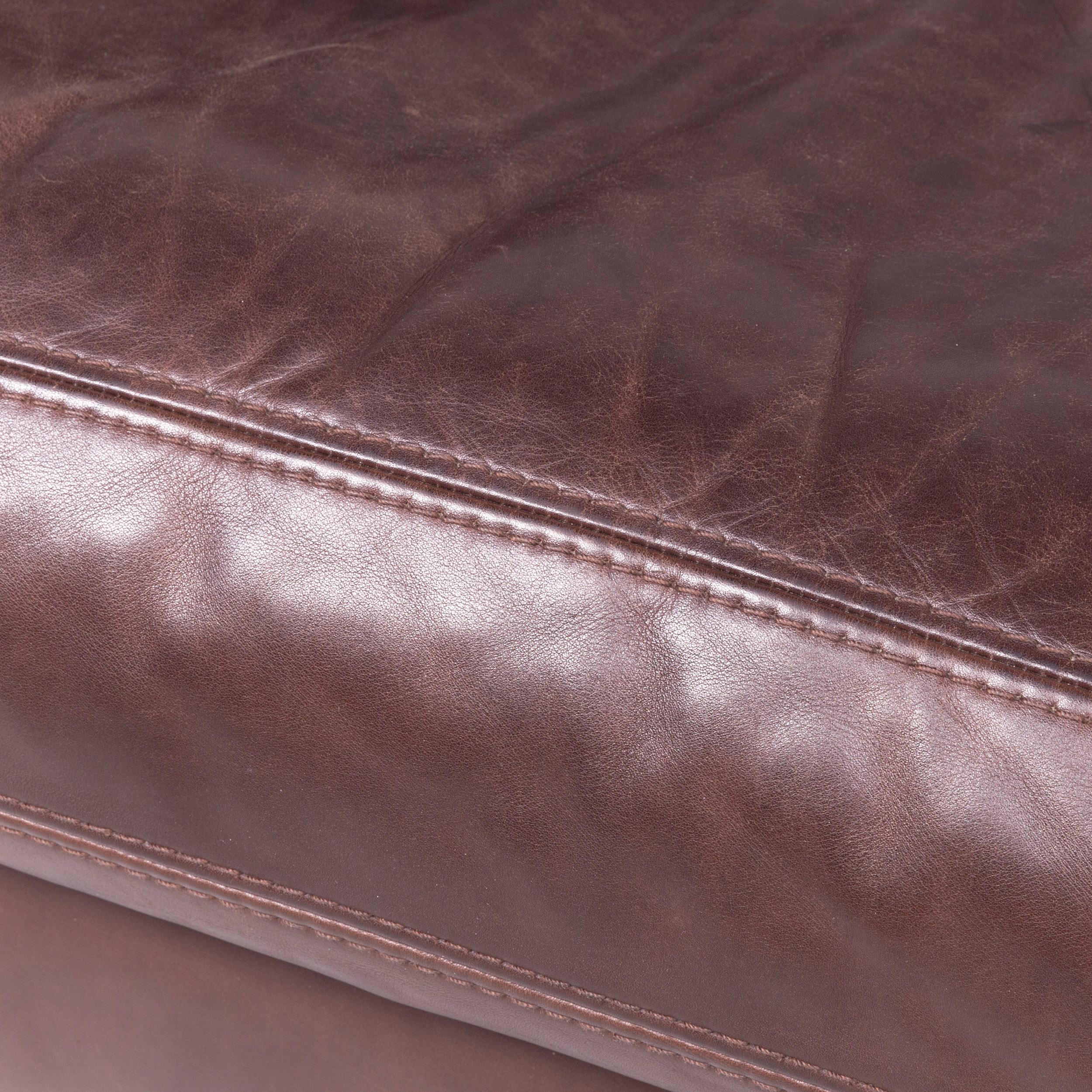 Modern Machalke Pablo Designer Leather Sofa Brown Genuine Leather Three-Seat Couch For Sale