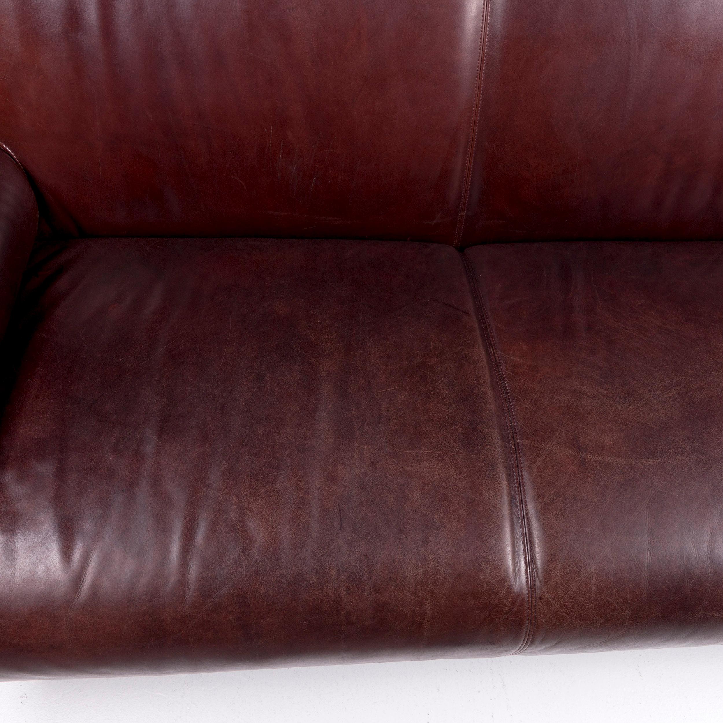 Machalke Ronda Designer-Sofa aus Leder Braun mit Zweisitzer im Zustand „Gut“ im Angebot in Cologne, DE