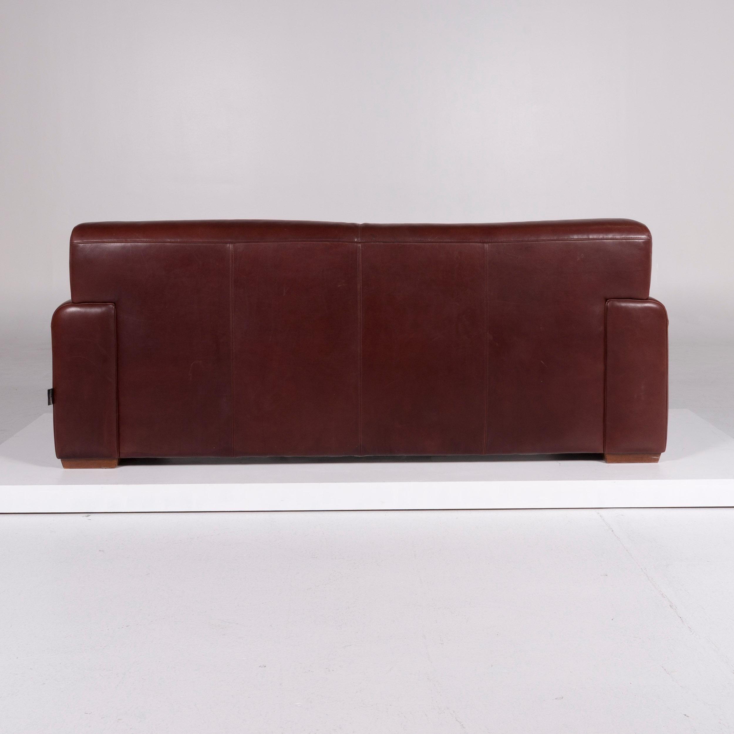 Machalke Ronda Designer-Sofa aus Leder Braun mit Zweisitzer im Angebot 2