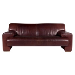 Machalke Ronda Designer-Sofa aus Leder Braun mit Zweisitzer