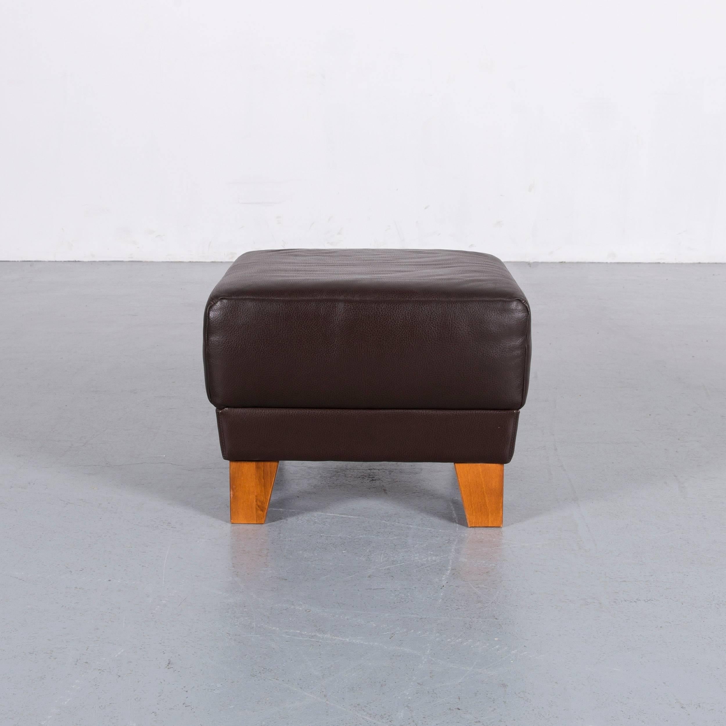 Machalke Sumatra Leather Sofa Set Brown Two-Seat and Armchair 15