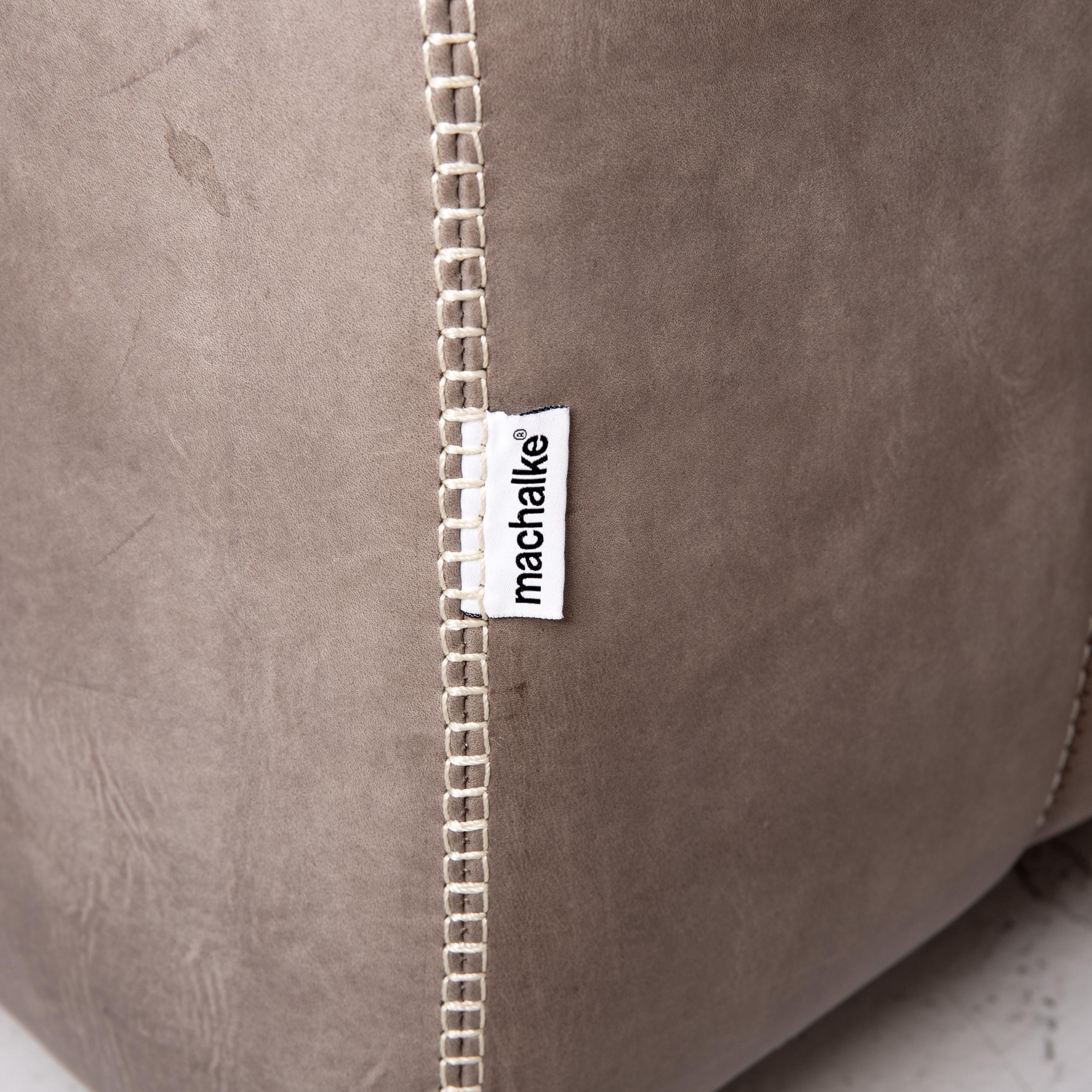 Machalke Valentino Anilin-Leder-Sofa in Grau mit drei Etagen (21. Jahrhundert und zeitgenössisch) im Angebot