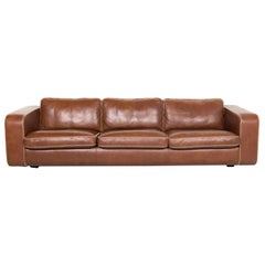 Machalke Valentino Leather Sofa Brown Three-Seater