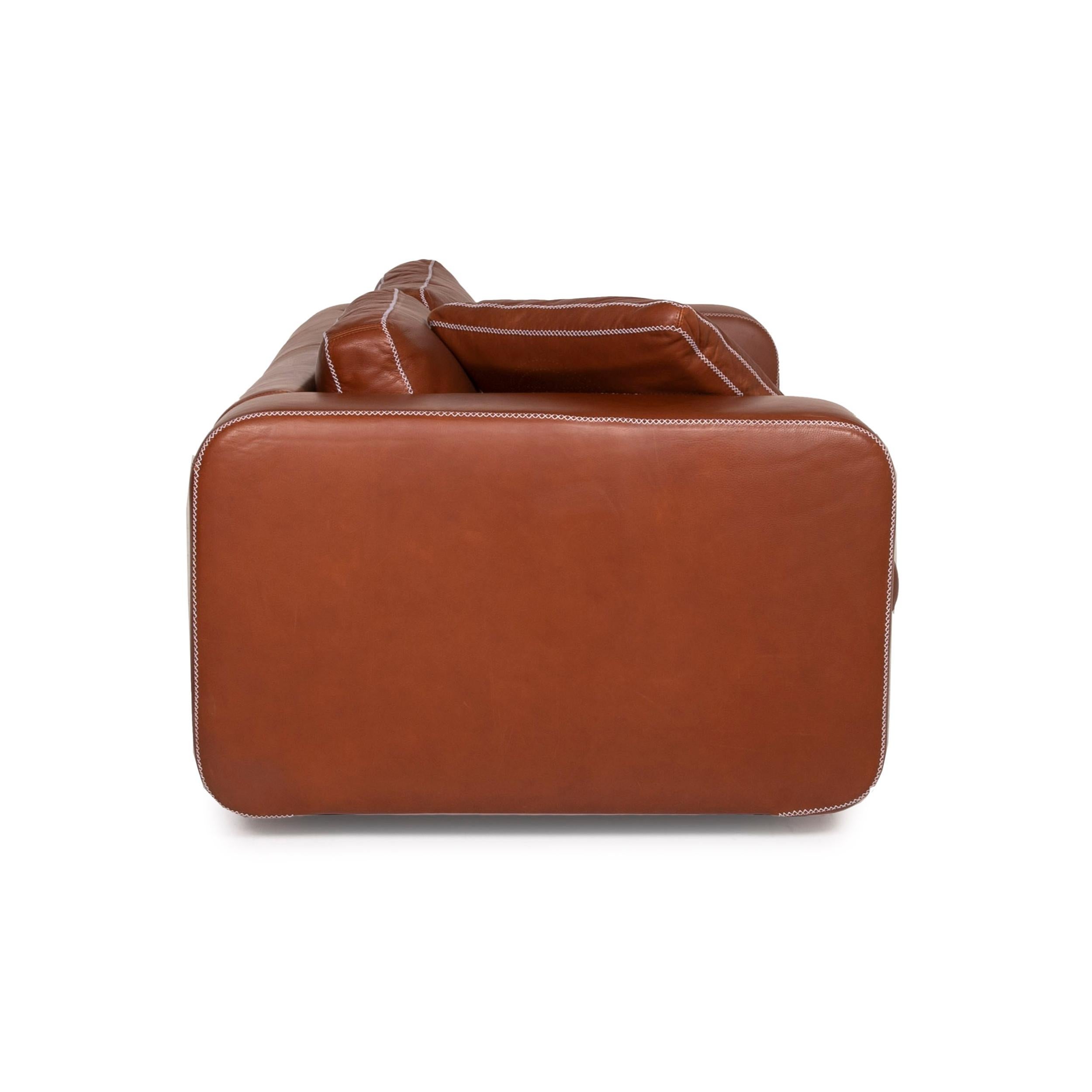 Machalke Valentino Leather Sofa Brown Two-Seater at 1stDibs