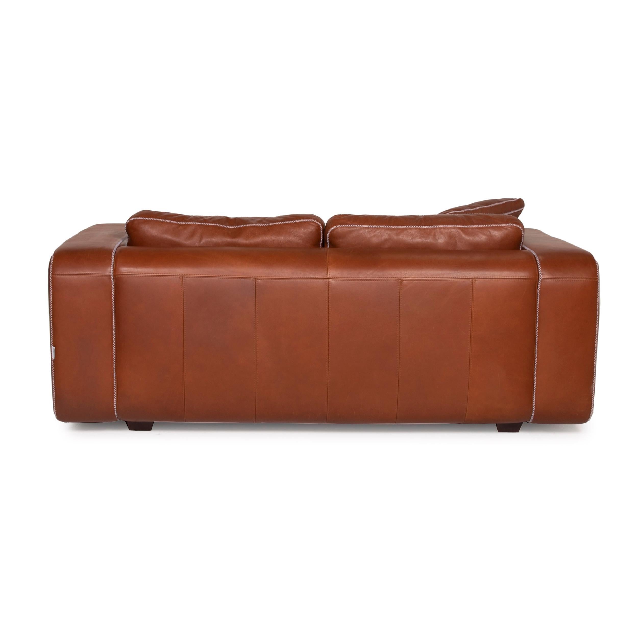 Machalke Valentino Leather Sofa Brown Two-Seater 2