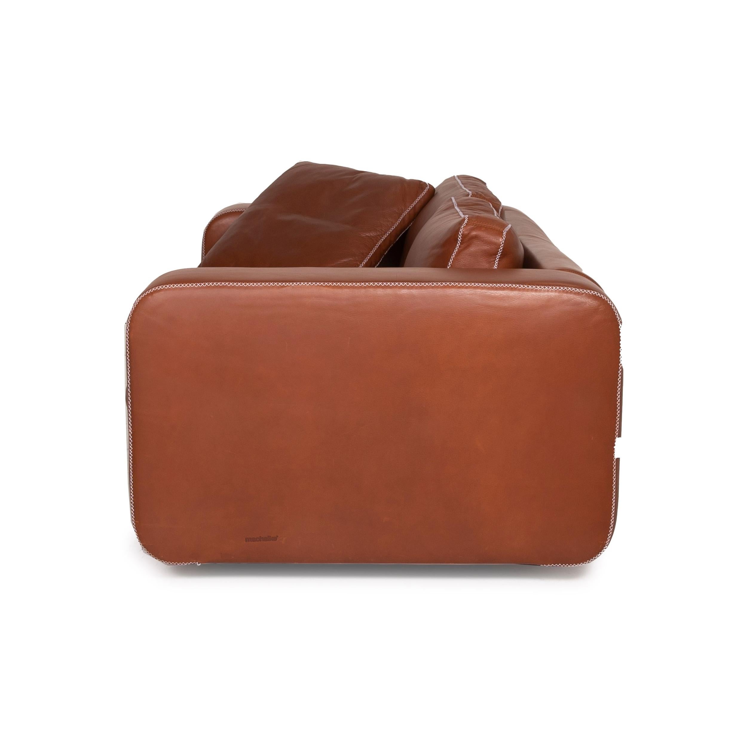 Machalke Valentino Ledersofa Brown Zweisitzer 5