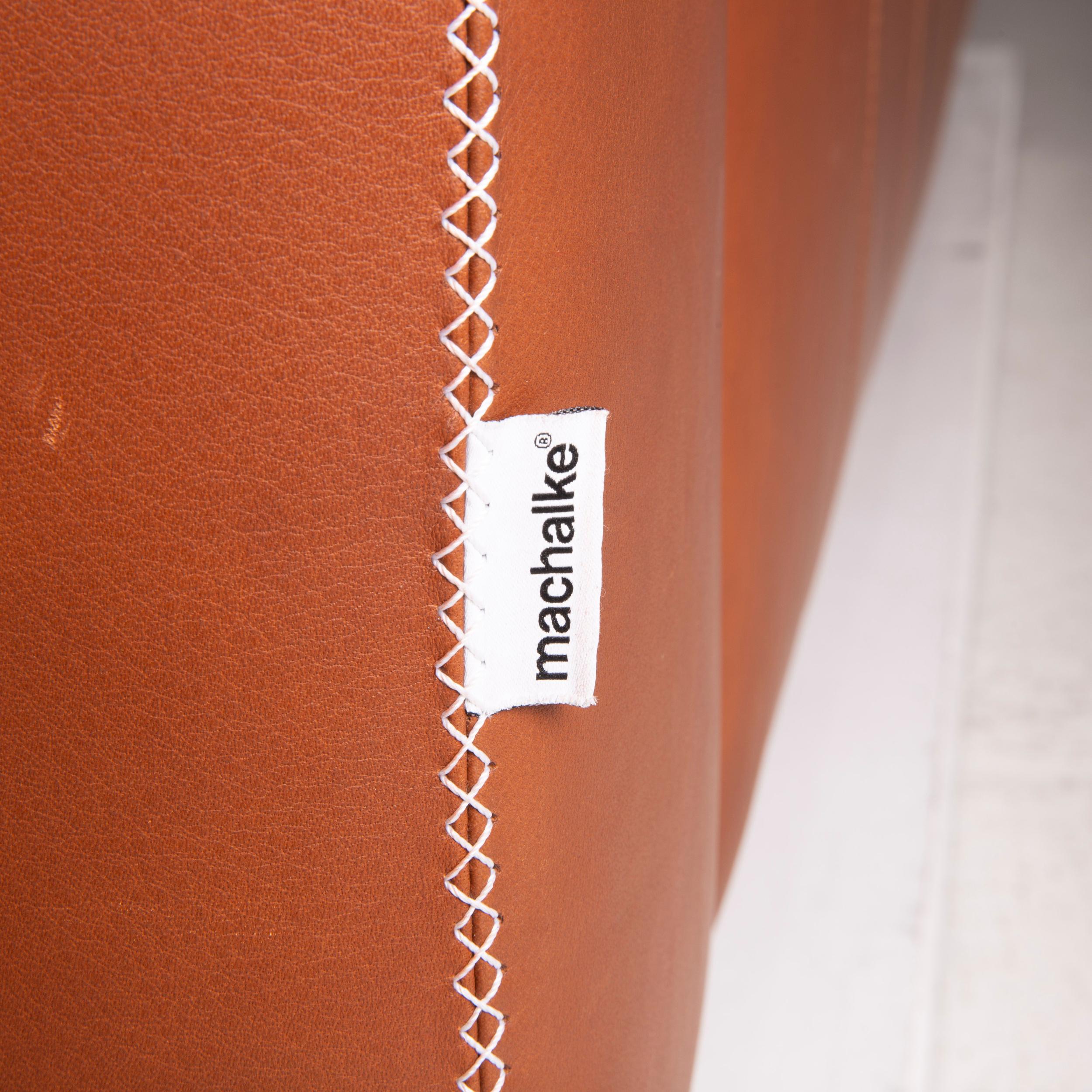 Modern Machalke Valentino Leather Sofa Brown Two-Seater
