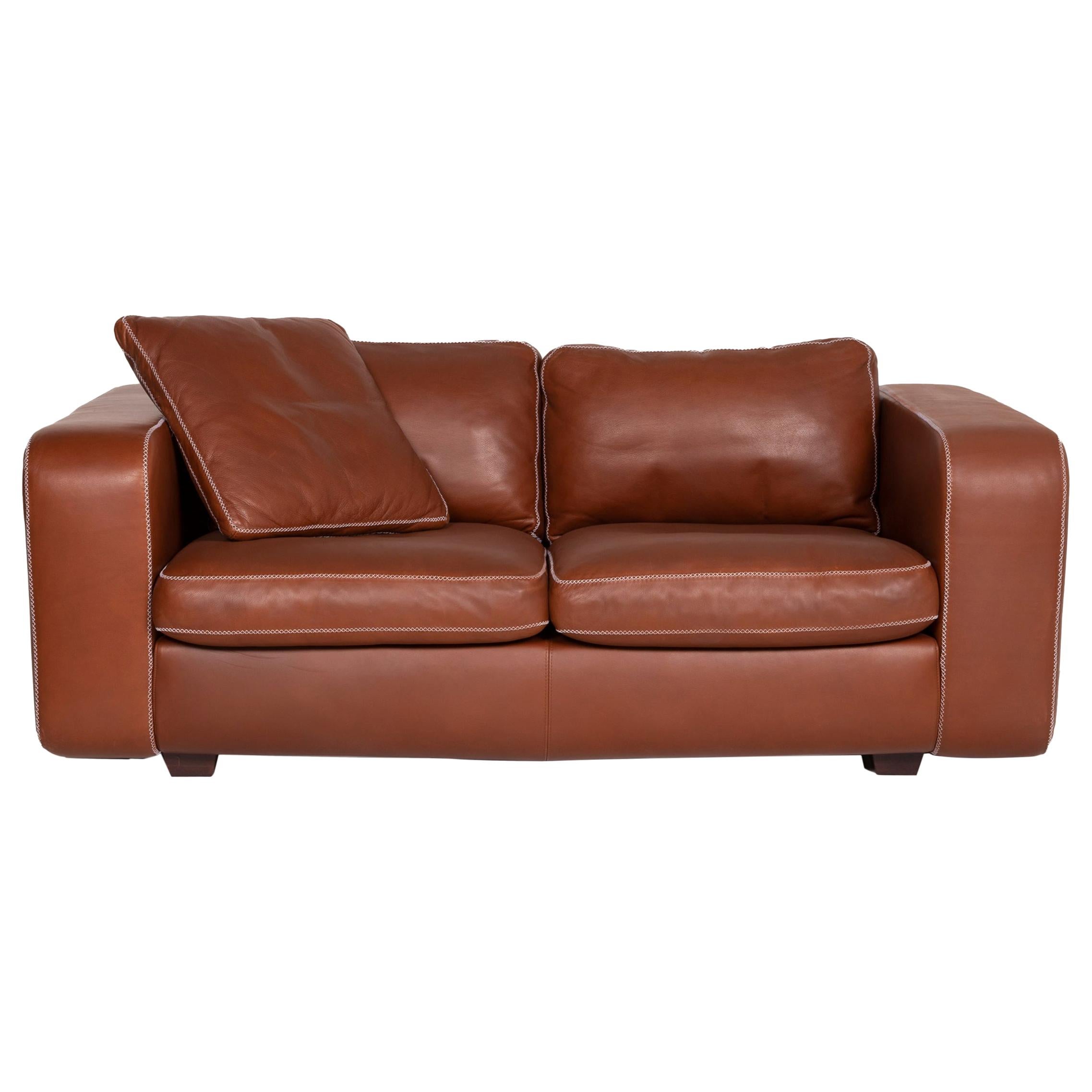 Machalke Valentino Leather Sofa Brown Two-Seater
