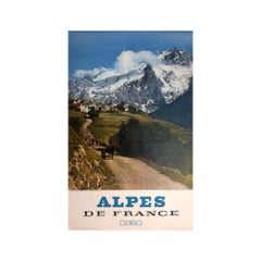 Beautiful poster for the French Alps by the photographer Machatchek - La Meije