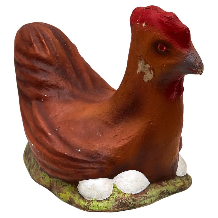 Mache Paper Chicken, circa 1970 For Sale at 1stDibs