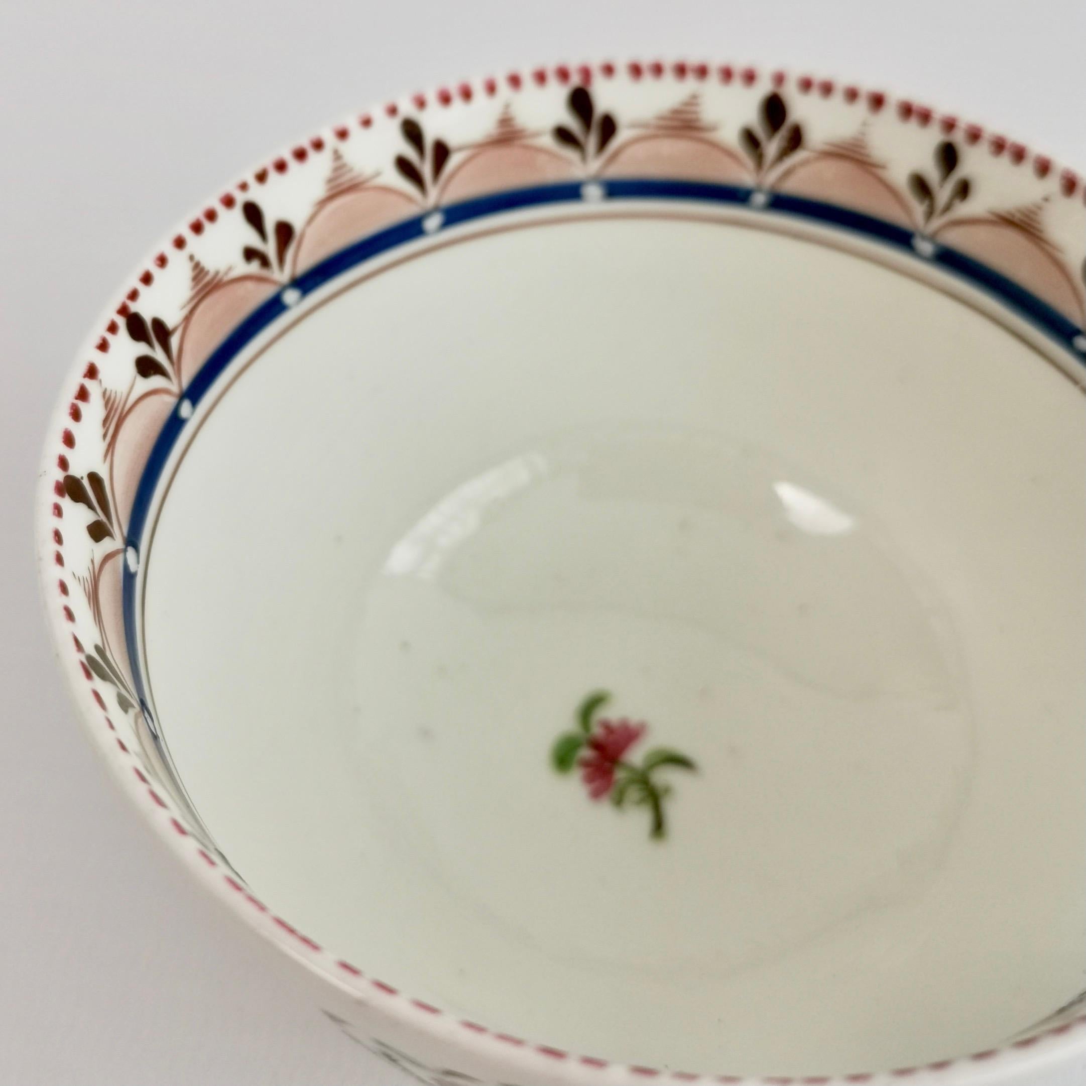 Machin Orphaned Porcelain Tea Bowl, White with Flowers, 1812-1815 1