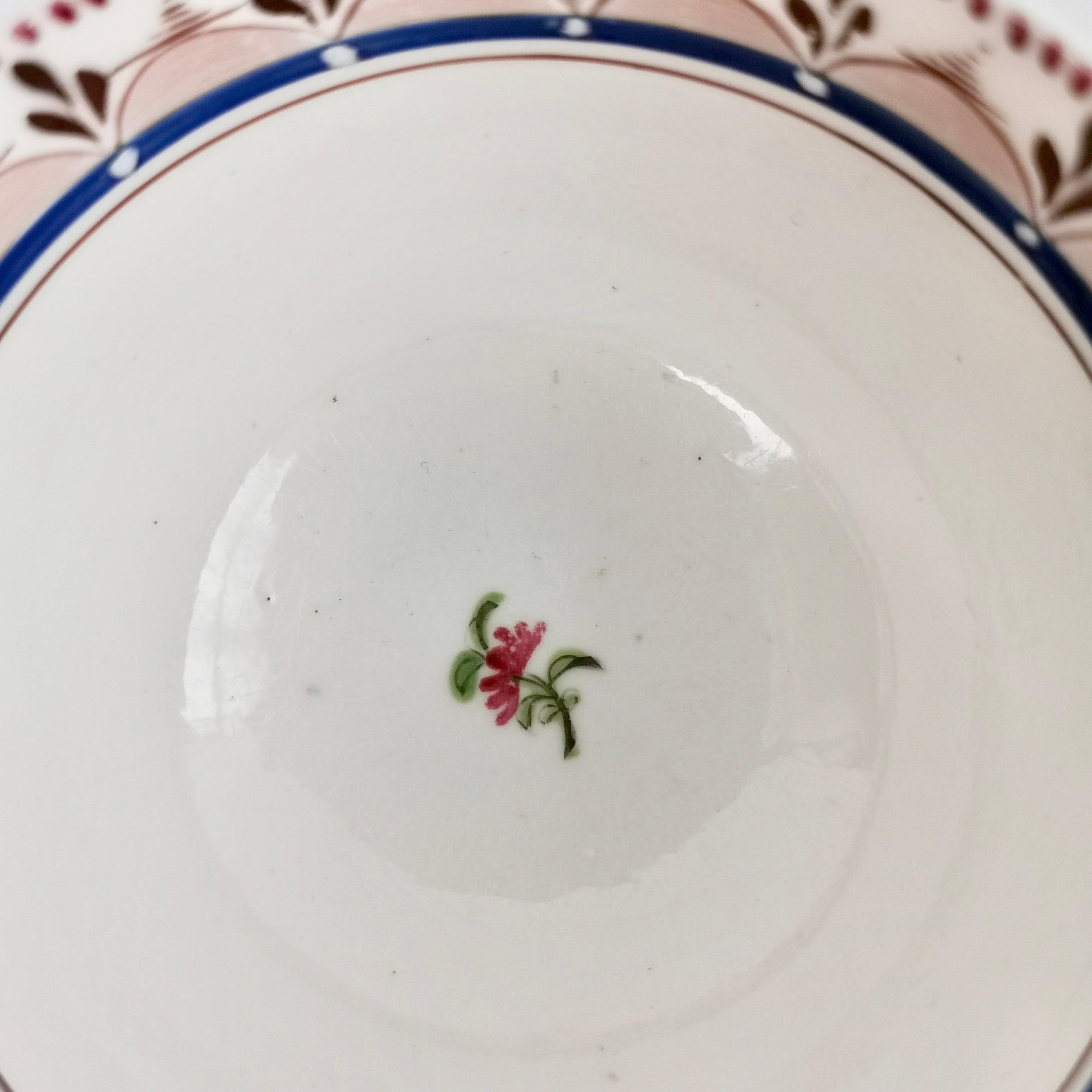 Machin Orphaned Porcelain Tea Bowl, White with Flowers, 1812-1815 2