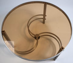 Machine Age Aluminum and Glass Table