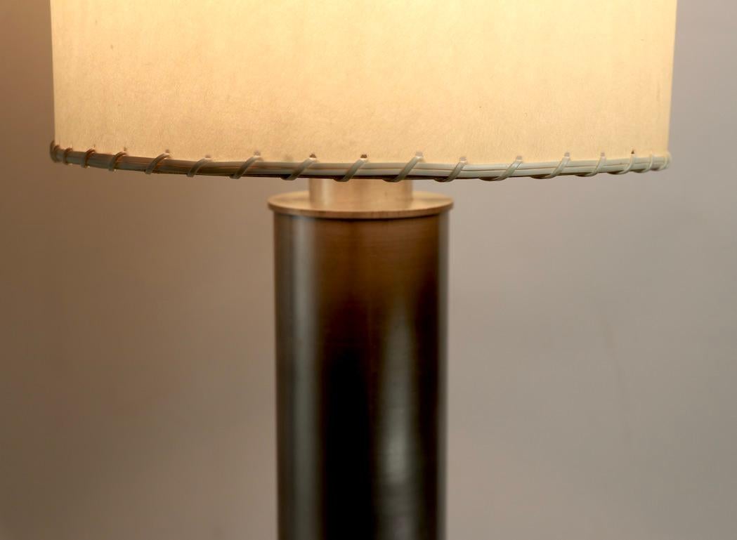 Machine Age Aluminum Base Table Lamp after Walter Von Nessen 3 Available 1