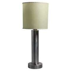 Machine Age Aluminum Base Table Lamp after Walter Von Nessen 3 Available