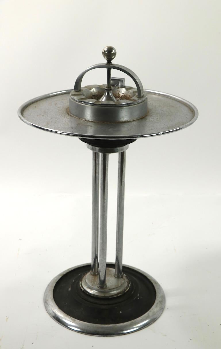 art deco ashtray stand