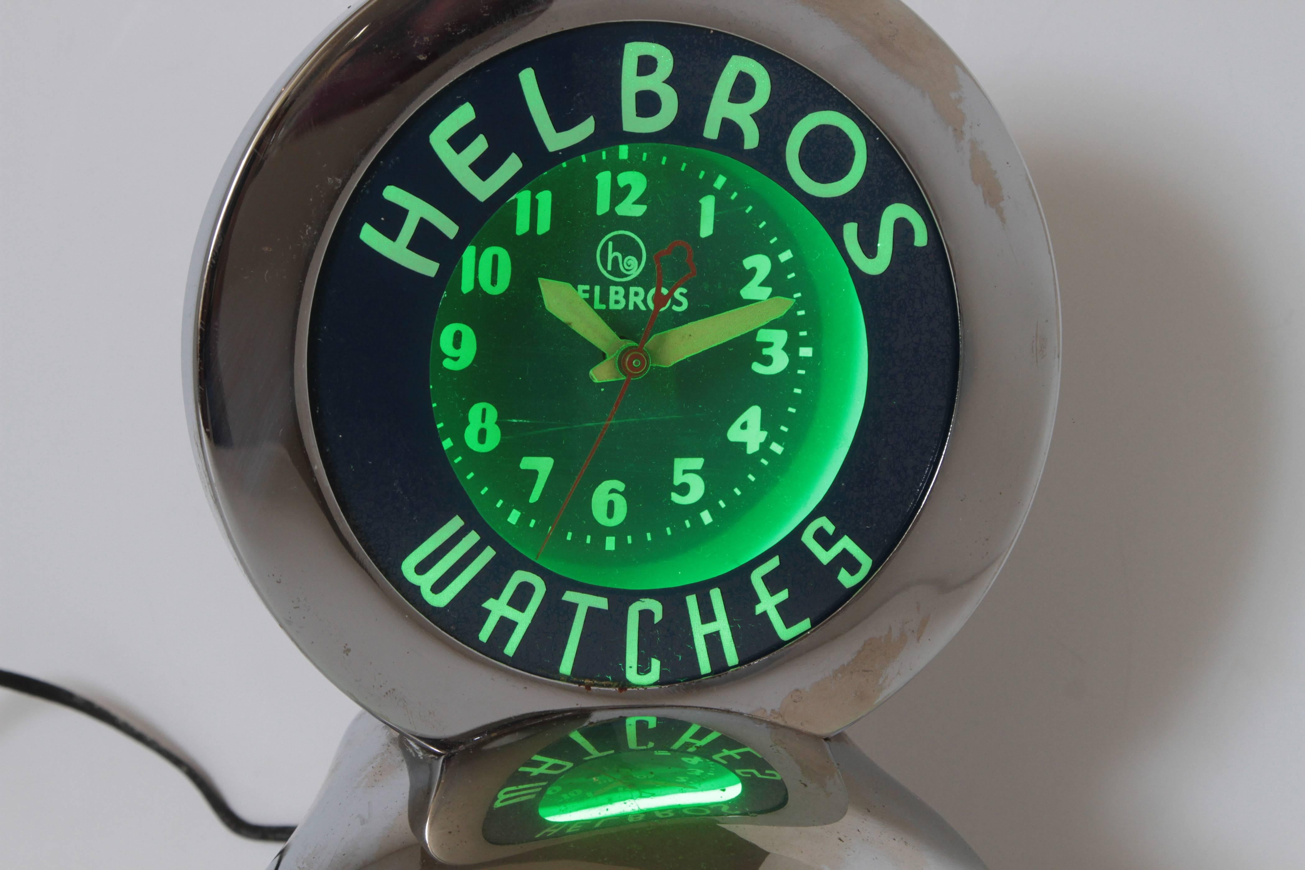 glo dial neon clock