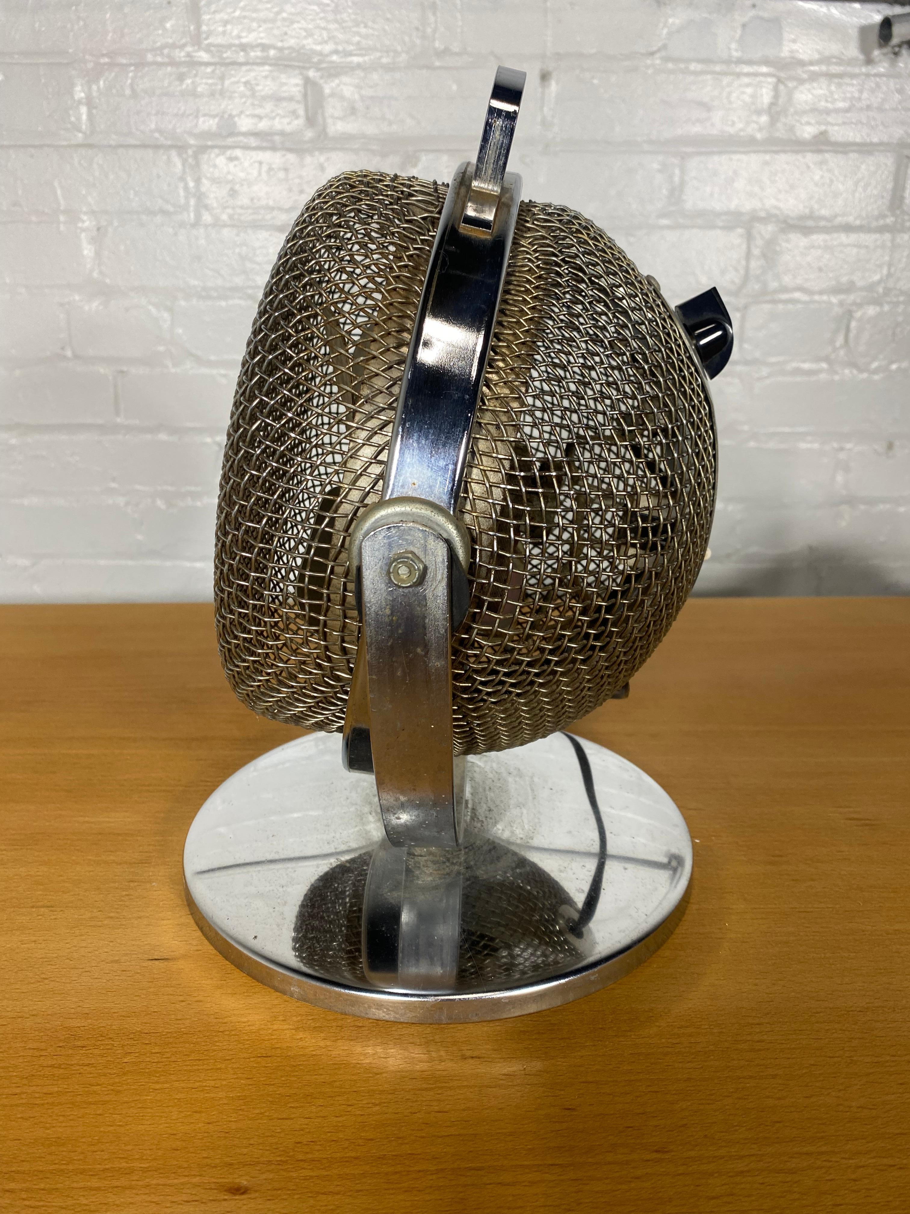 American Machine Age / Art Deco Electric Fan / Heater by ORLI. For Sale