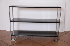 Machine Age Art Deco Flat, Band Chrome Shelf, in the Manner of Donald Deskey
