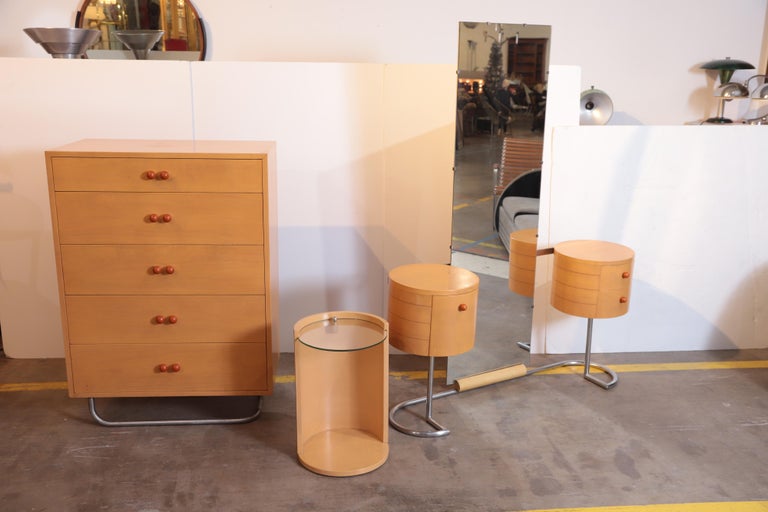 Machine Age Art Deco Gilbert Rohde For Herman Miller Three Piece Bedroom Suite