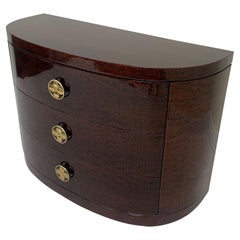Machine Age Art Deco Half Circle Chest of Drawers for Modernage, circa 1930s