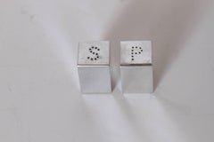 Machine Age Art Deco Iconic Charles Sheeler Salt and Pepper Shaker Design, Pair