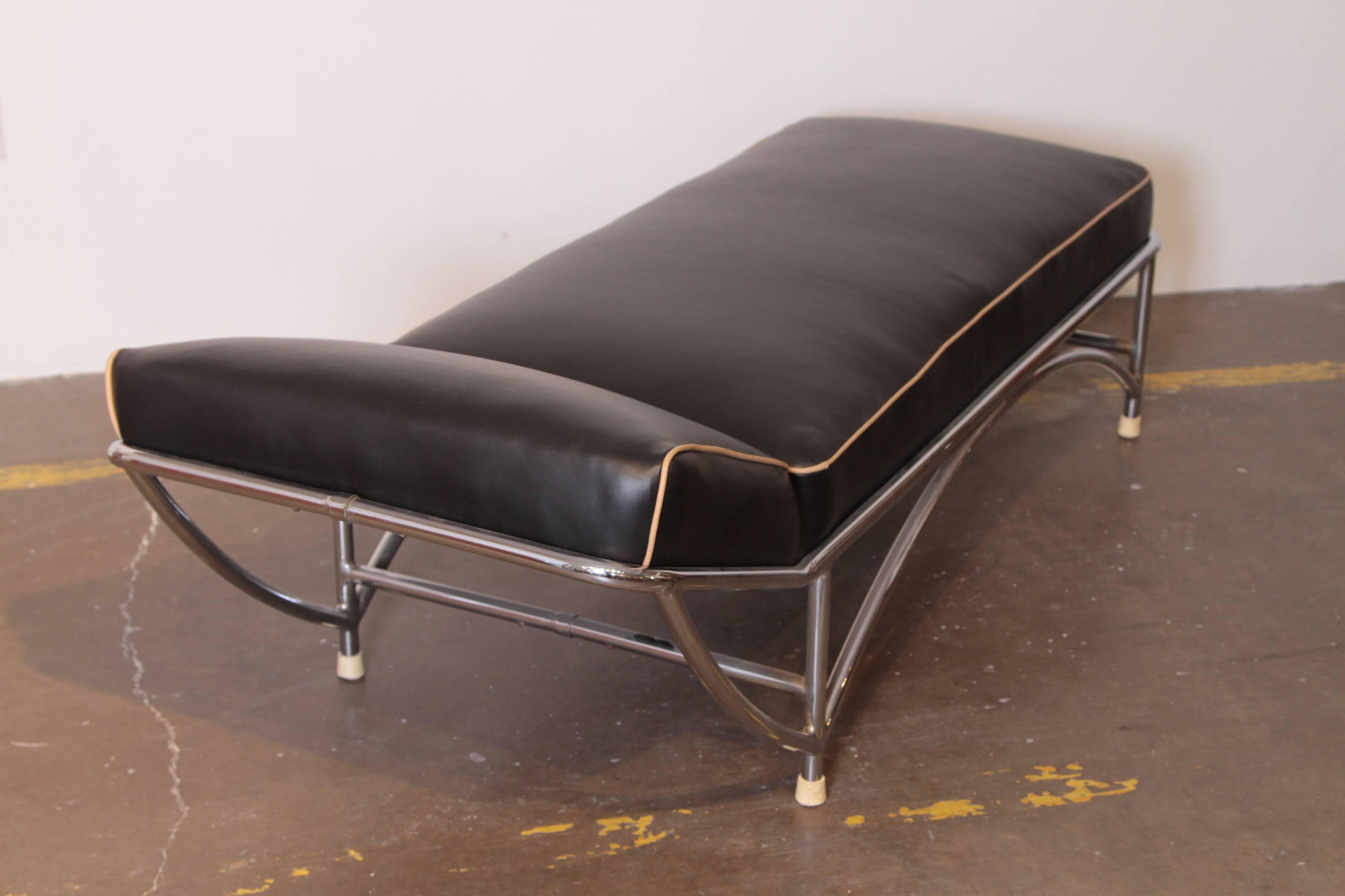 American Machine Age Art Deco KEM Weber Daybed Lloyd Chromium Furniture