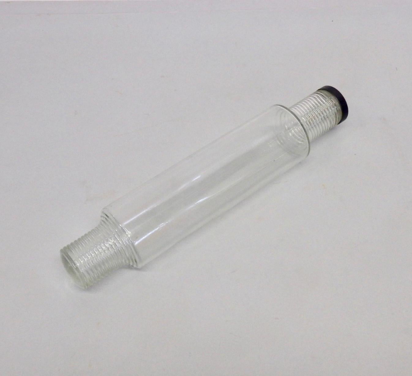 antique glass rolling pin