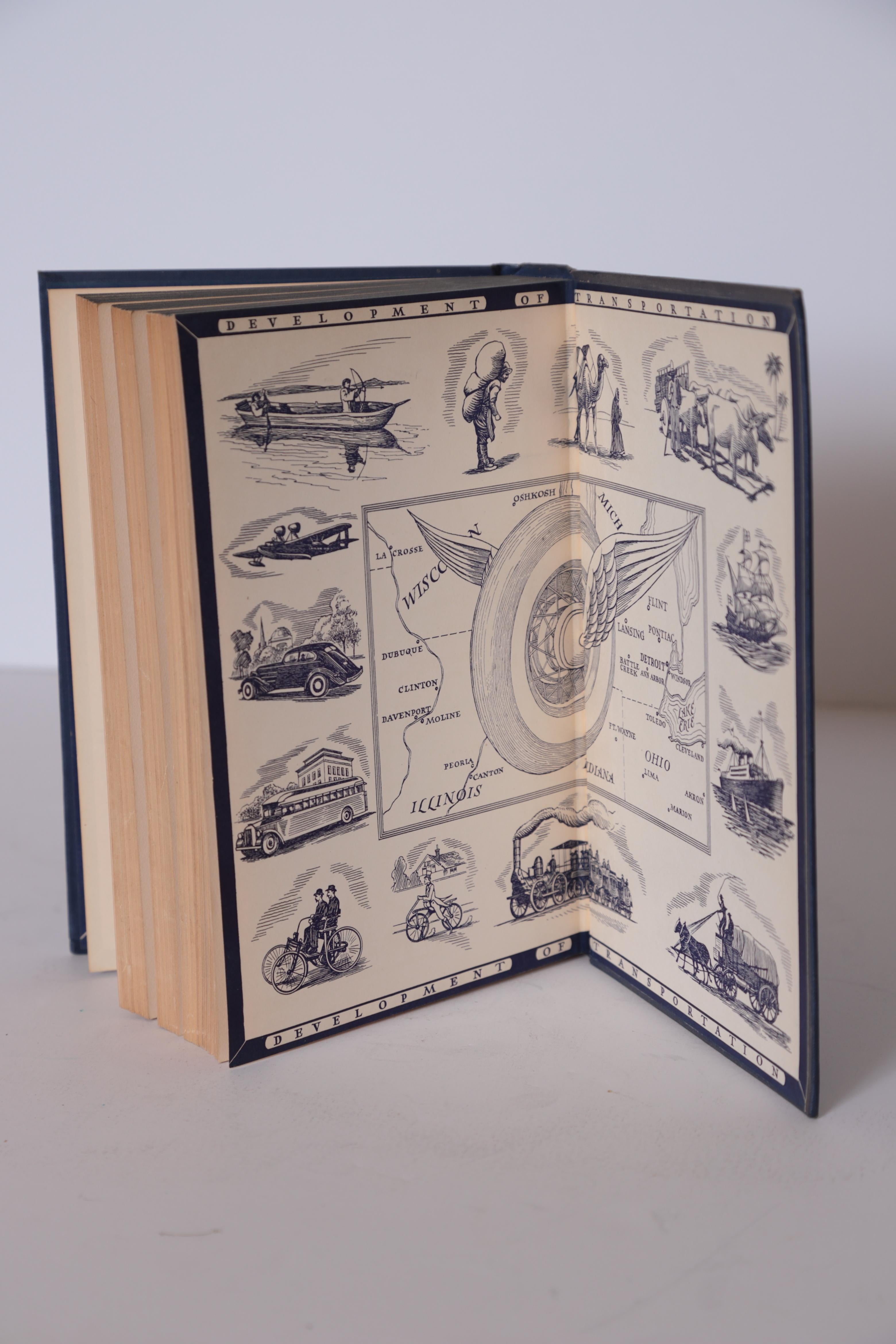 Machine Age Art Deco Norman Bel Geddes Book, General Motors Turning Wheel, Pound For Sale 10