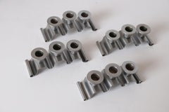 Machine Age Art Deco Norman Bel Geddes Revere Tuxedo Candlestick Holders, Set 4